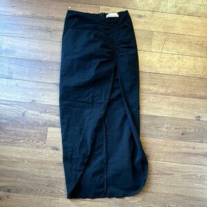 Black how.very.loved Slit-Legged Skirt - Small